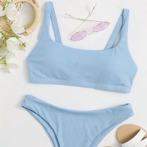 Baby blue bikini set - NWOT